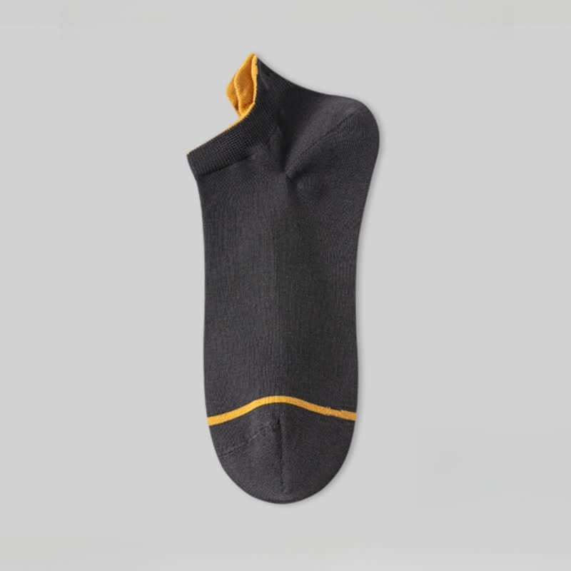 Chaussettes fines absorbantes en coton de couleur unie (5 paires)