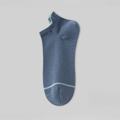 Chaussettes fines absorbantes en coton de couleur unie (5 paires)