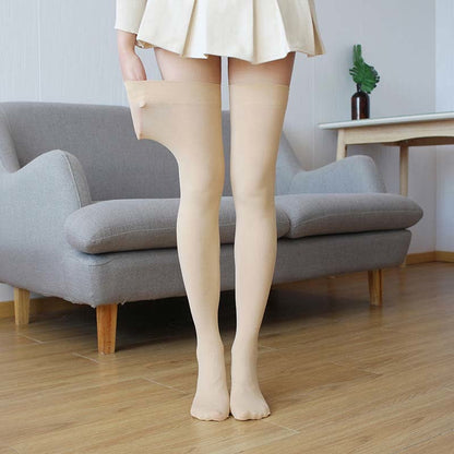 Chaussettes hautes sexy de couleur unie (4 paires)