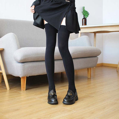 Chaussettes hautes sexy de couleur unie (4 paires)