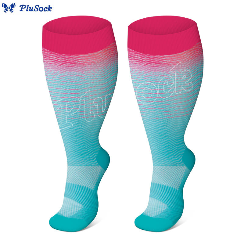 Chaussettes de compression dégradées grande taille (3 paires) - image 5