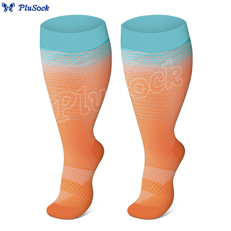 Chaussettes de compression dégradées grande taille (3 paires)