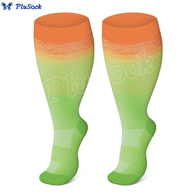 Chaussettes de compression dégradées grande taille (3 paires)
