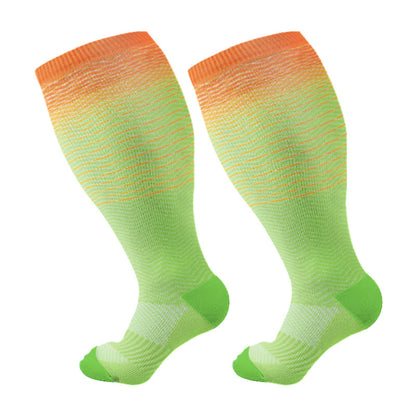 Chaussettes de compression dégradées grande taille (3 paires) - Vert - 4XL - image 8