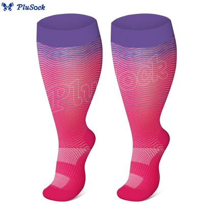 Chaussettes de compression dégradées grande taille (3 paires) - image 2
