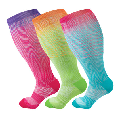 Chaussettes de compression dégradées grande taille