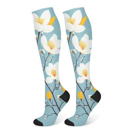 Chaussettes de compression Lotus (3 paires) - Bleu (1 paire) - S/M - image 8