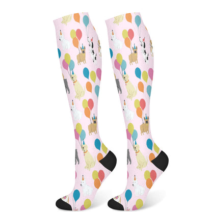 Chaussettes de compression pour chat teckel ballon (3 paires) - Rose clair (1 paire) - S/M - image 8