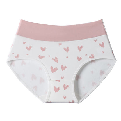 Culotte taille haute en coton imprimé Love (lot de 3)