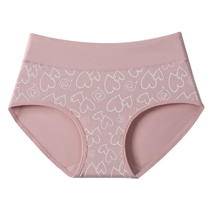 Culotte taille haute en coton imprimé Love (lot de 3) - B - 4XL - image 5