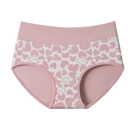 Culotte taille haute en coton imprimé Love (lot de 3)