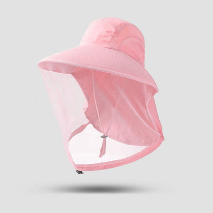 Chapeau bob respirant à large bord et protection solaire - Rose - Taille unique - image 6