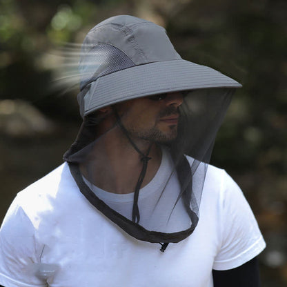Chapeau bob respirant à large bord et protection solaire
