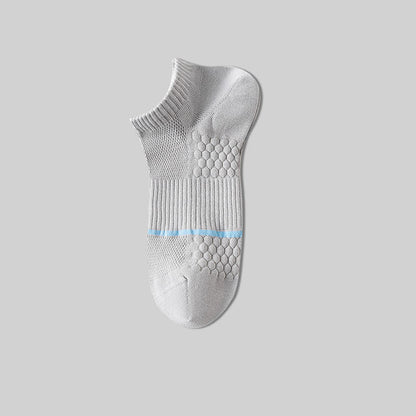Chaussettes invisibles en maille de coton avec fond en nid d'abeille (6 paires)
