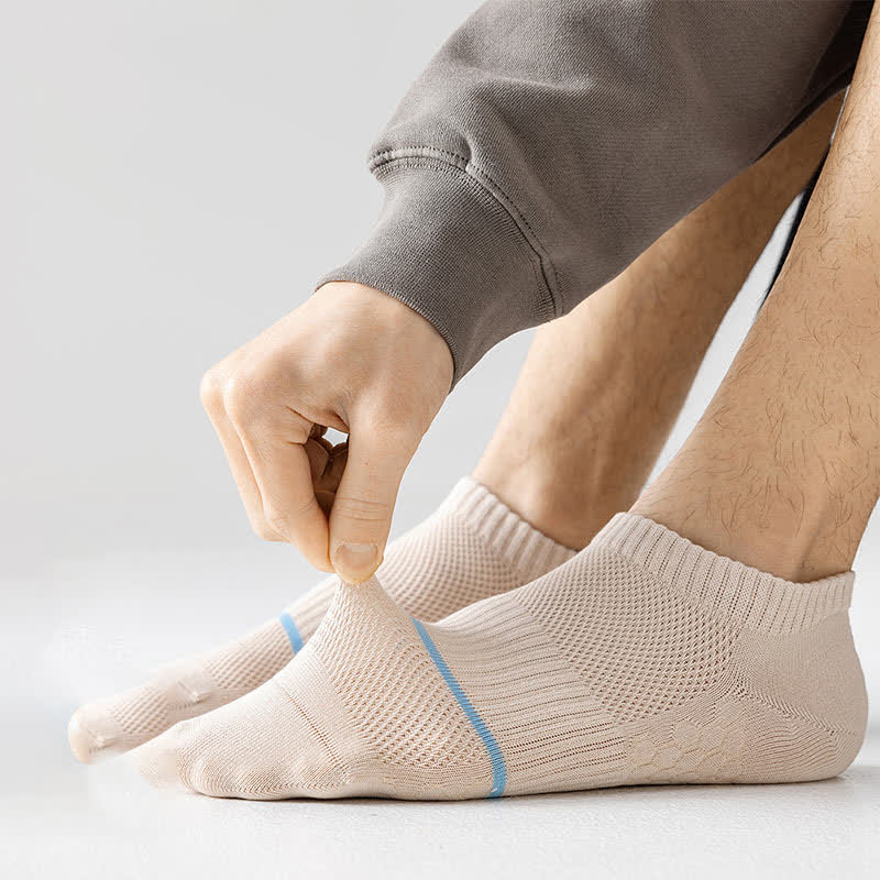 Chaussettes invisibles en maille de coton avec fond en nid d'abeille (6 paires)