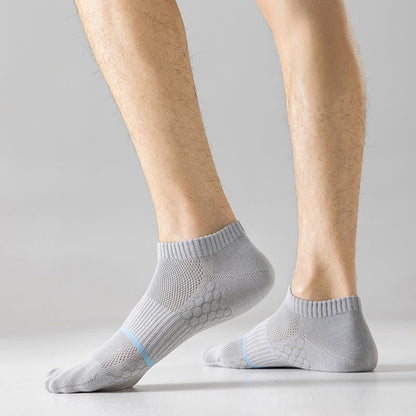 Chaussettes invisibles en maille de coton avec fond en nid d'abeille (6 paires)