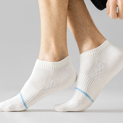 Chaussettes invisibles en maille de coton avec fond en nid d'abeille (6 paires)