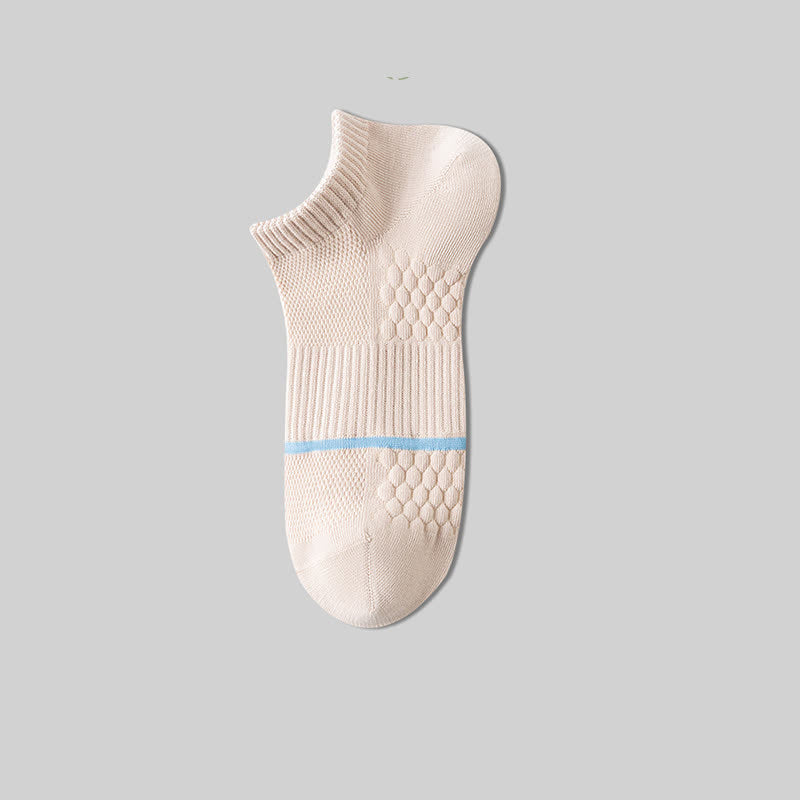 Chaussettes invisibles en maille de coton avec fond en nid d'abeille (6 paires)