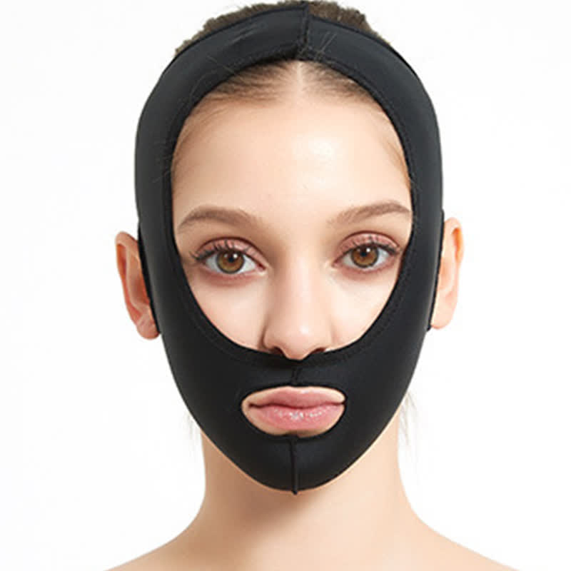 Casque de compression élastique post-opératoire pour lifting facial