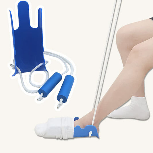 Dispositif d'assistance pour chaussettes sans courbure - Bleu - image 0