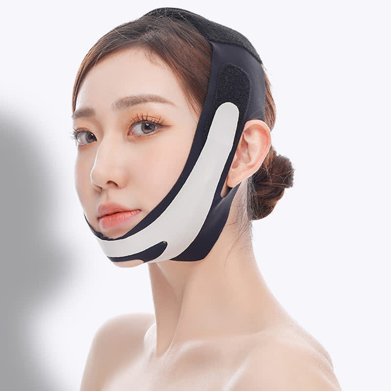 Masque contouring élastique en V - Noir - Taille unique - image 9