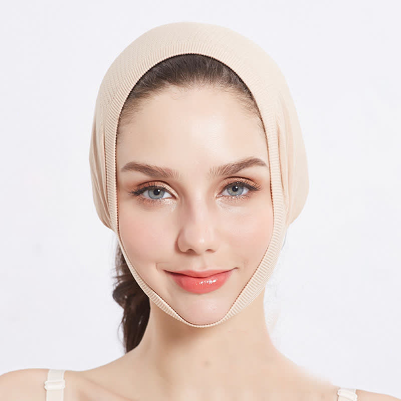 Bande de compression faciale flatteuse et liftante - image 6