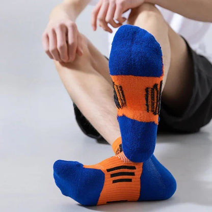 Chaussettes de compression sport à blocs de couleurs (5 paires)