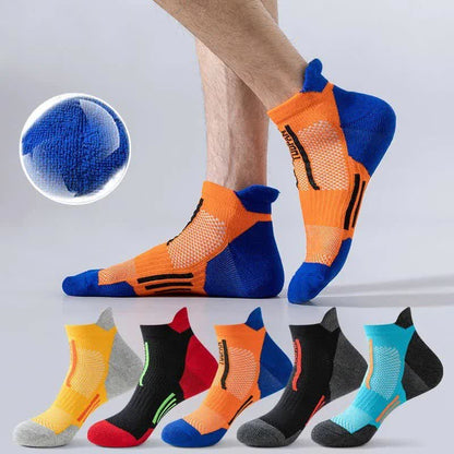 Chaussettes de compression sport à blocs de couleurs (5 paires)