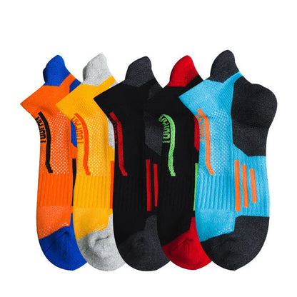 Chaussettes de compression sport à blocs de couleurs (5 paires)