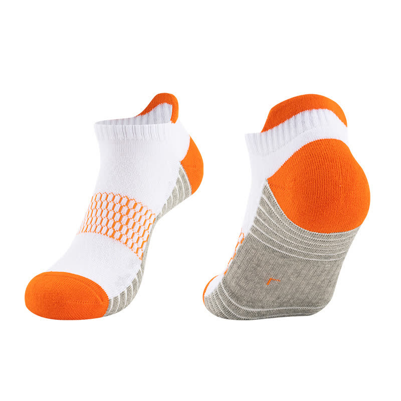 Chaussettes de course respirantes et absorbantes en coton (6 paires) - Orange - EU35-40 (US2-7) - image 1