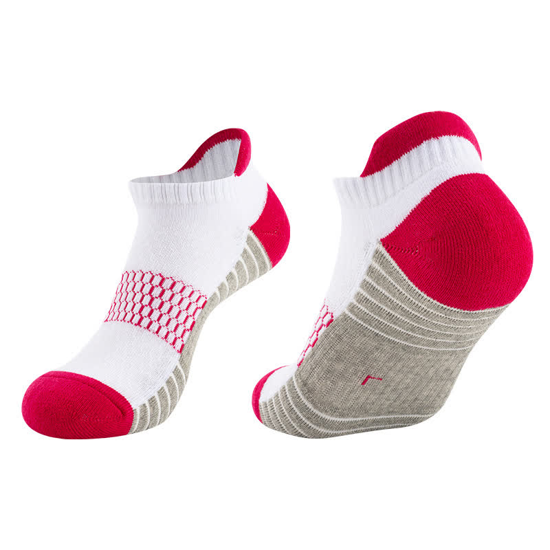 Chaussettes de course respirantes et absorbantes en coton (6 paires) - Rouge - EU35-40 (US2-7) - image 2