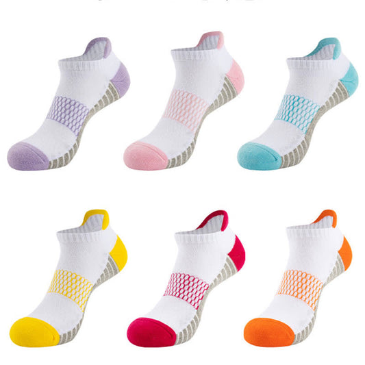 Chaussettes de course respirantes et absorbantes en coton (6 paires) - Multicolore - EU35-40 (US2-7) - image 0