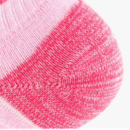 Chaussettes de course respirantes en coton à blocs de couleurs (6 paires)