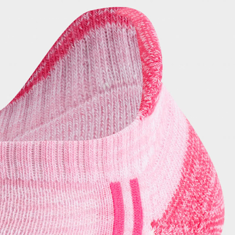 Chaussettes de course respirantes en coton à blocs de couleurs (6 paires)