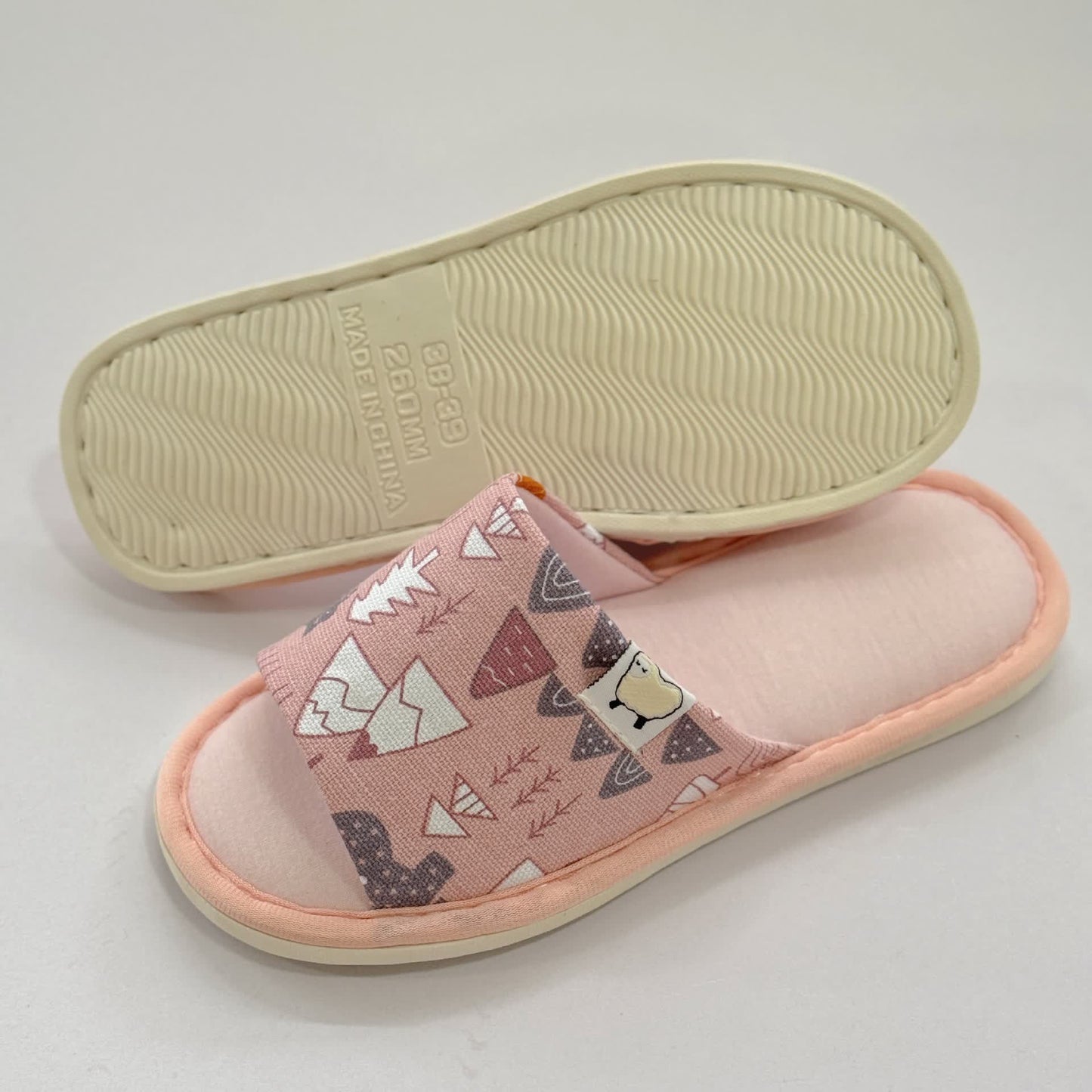 Chaussons ouverts en toile à imprimé dessin animé - image 5