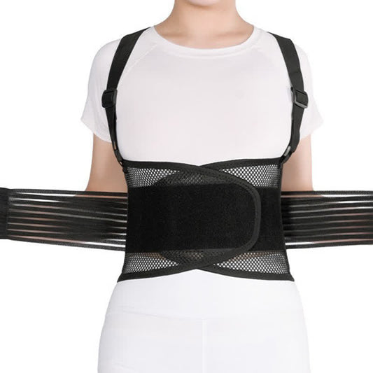 Ceinture de soutien à compression respirante et réglable - Noir - 2XL - image 0