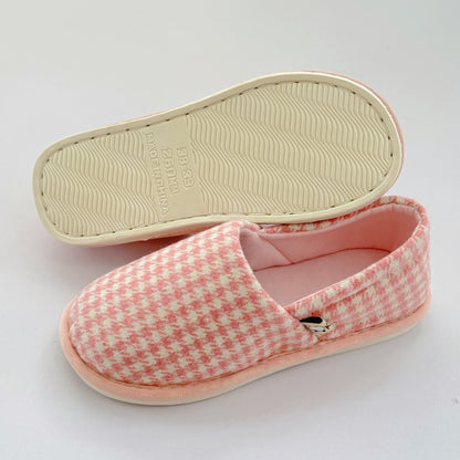 Chaussons légers antidérapants à carreaux pour la maison