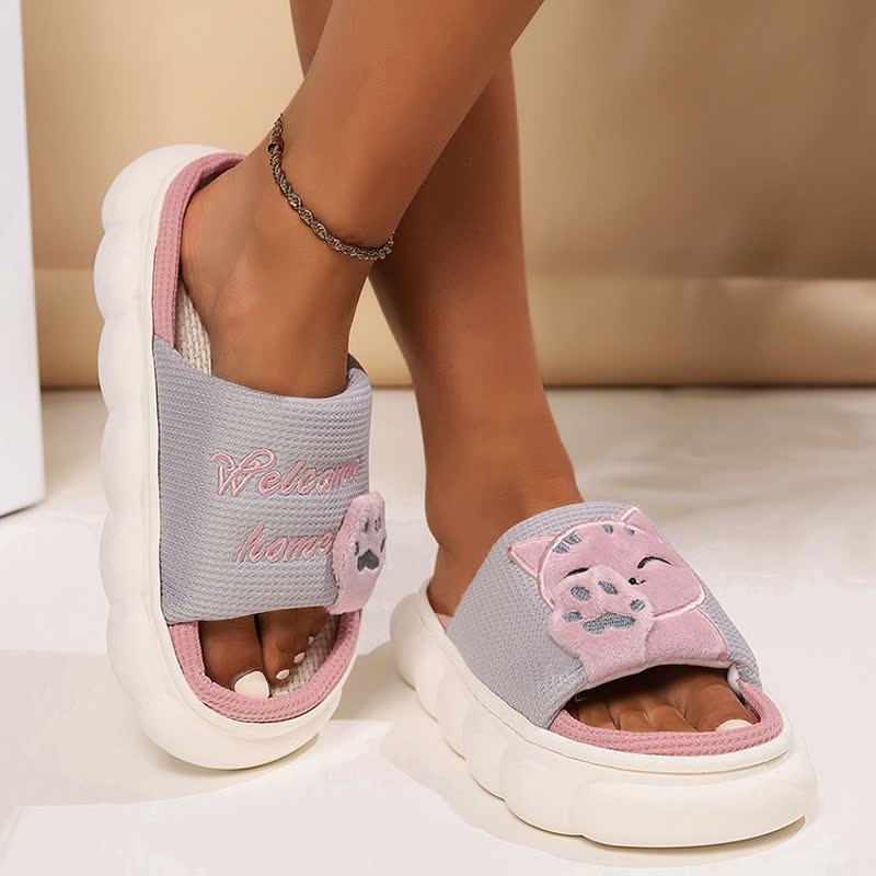 Chaussons mignons en forme de chaton de dessin animé - image 9