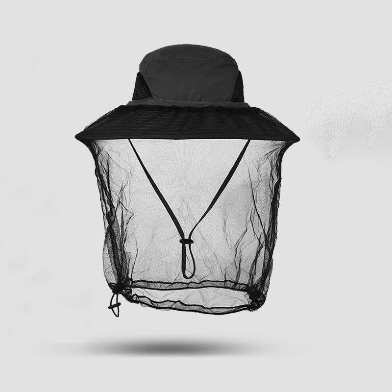Chapeau bob anti-moustiques et protection solaire d'extérieur - Gris foncé - Taille unique - image 6