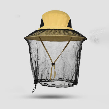 Chapeau bob anti-moustiques et protection solaire d'extérieur - Jaune - Taille unique - image 3