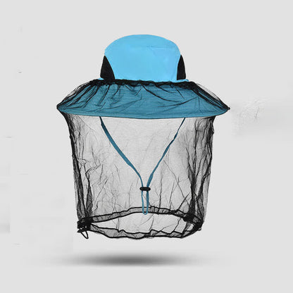 Chapeau bob anti-moustiques et protection solaire d'extérieur - Bleu ciel - Taille unique - image 2