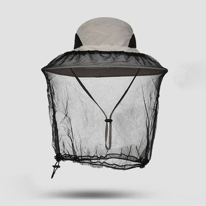 Chapeau bob anti-moustiques et protection solaire d'extérieur - Gris clair - Taille unique - image 5