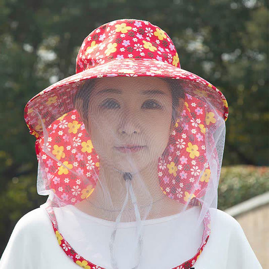 Chapeau seau à large bord à imprimé floral pour l'extérieur - UN - Taille unique - image 0