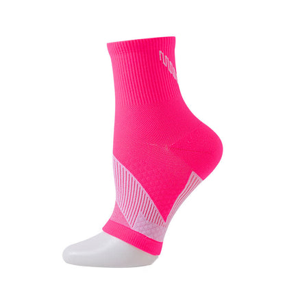 Chaussettes de compression à bout ouvert de couleur unie (3 paires)