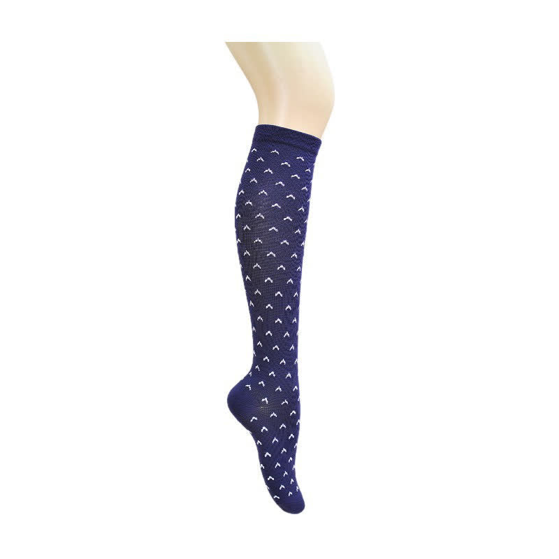 Chaussettes de compression à imprimé géométrique (5 paires)