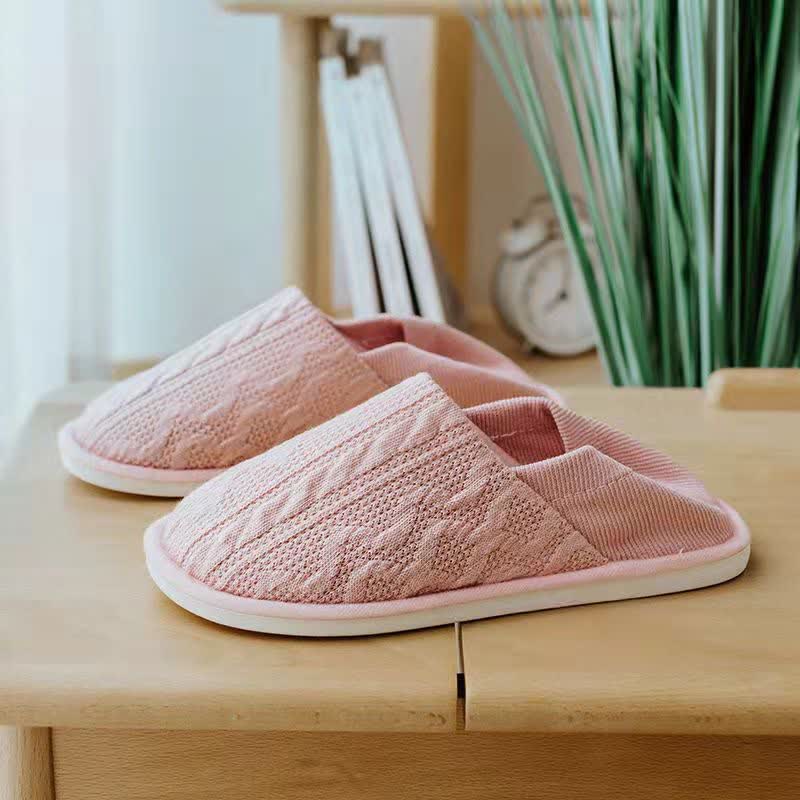 Chaussons simples à semelle souple pour la maison - Rose - EU44-45 (US10-11) - image 1