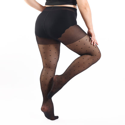 Collants transparents à pois grande taille (3 paires) - image 9
