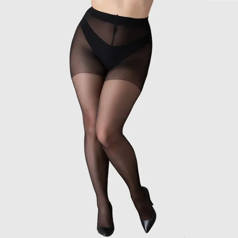 Collants de couleur unie grande taille (3 paires)