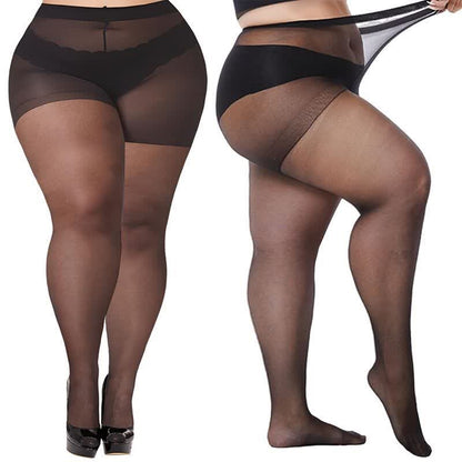 Collants de couleur unie grande taille (3 paires) - image 2