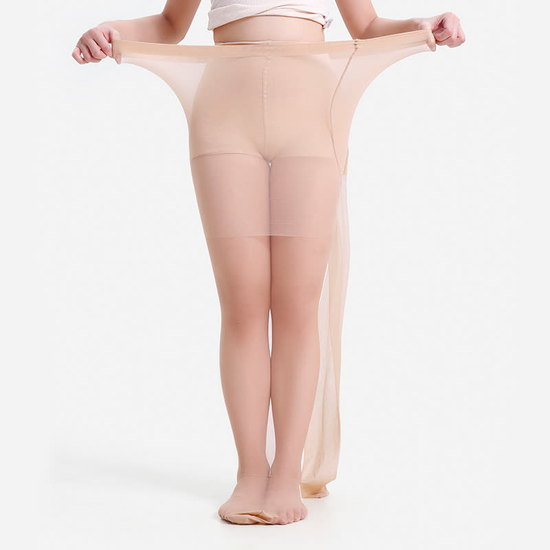 Collants de couleur unie grande taille (3 paires) - Nu - 4XL - image 20